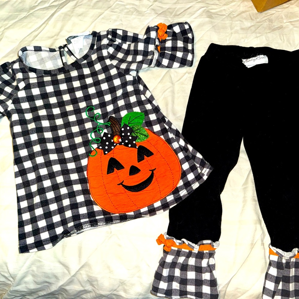 Girls 2T pumpkin outfit